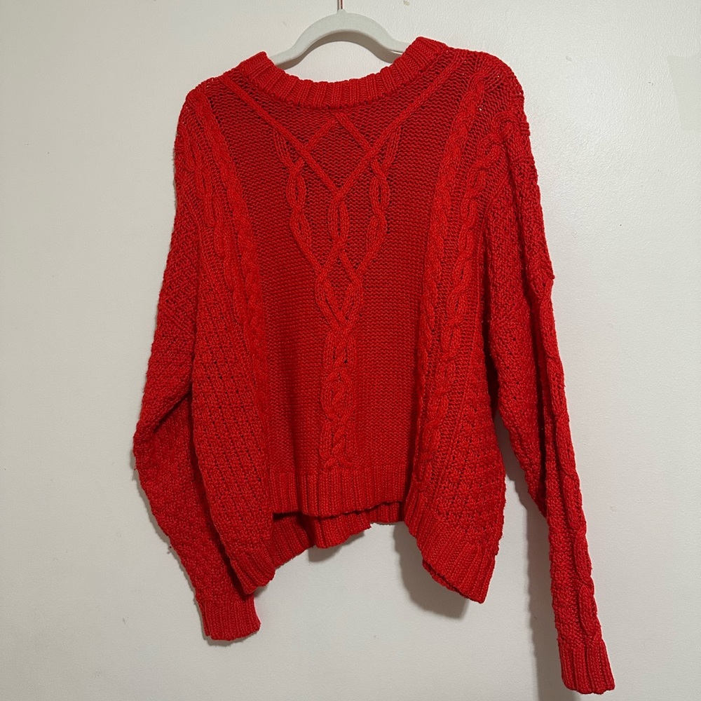 red sweater